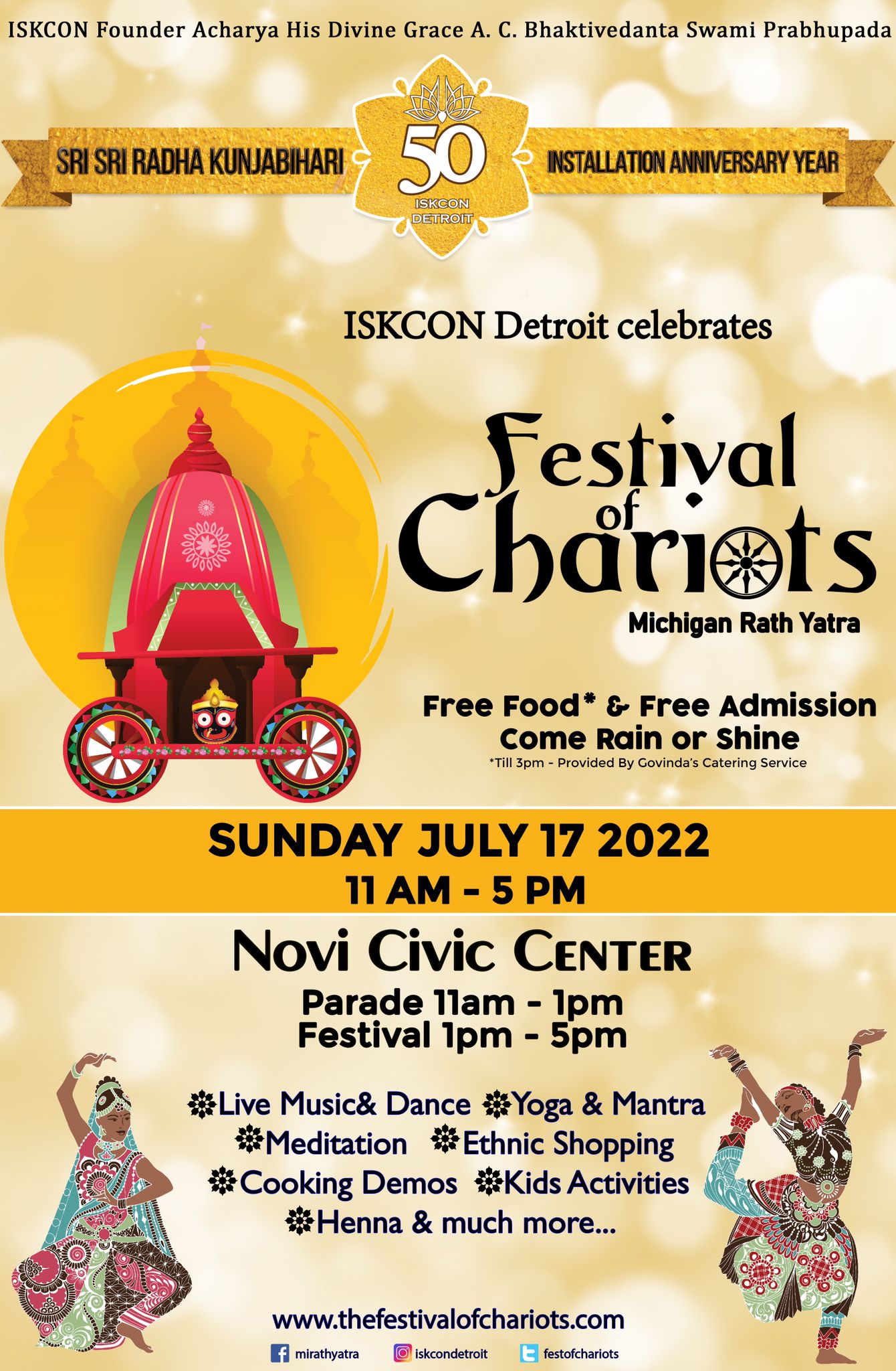 Rath Yatra ISKCON Detroit